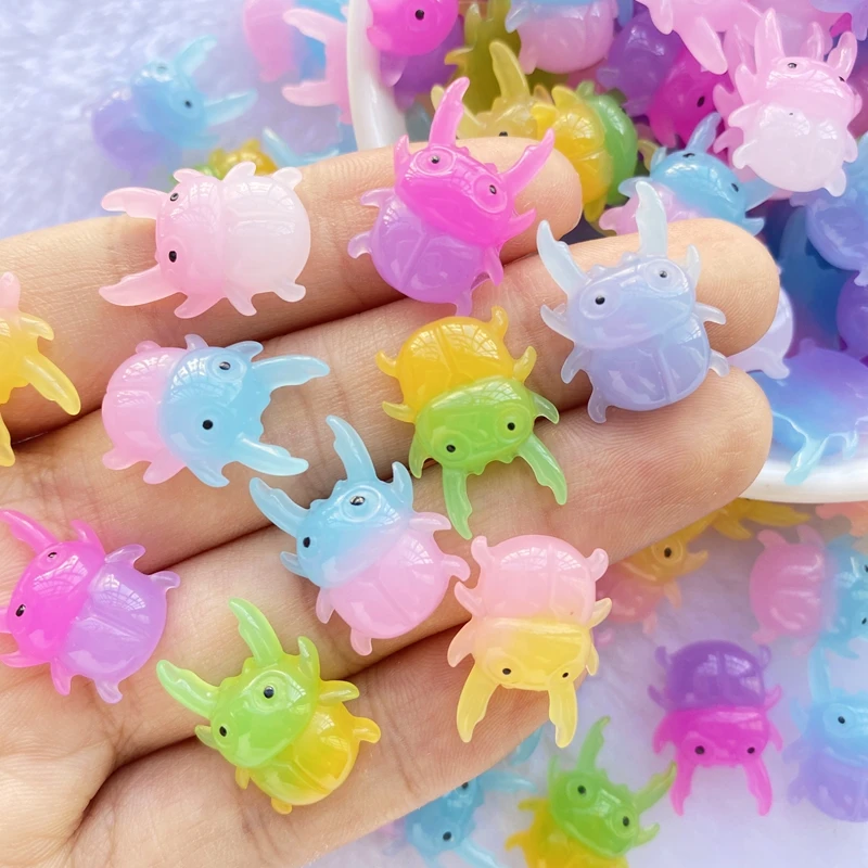 20pcs New Cute resin Mini bicolor bug flat back Cabochon Scrapbook Kawaii DIY Embellishments Accessories E33