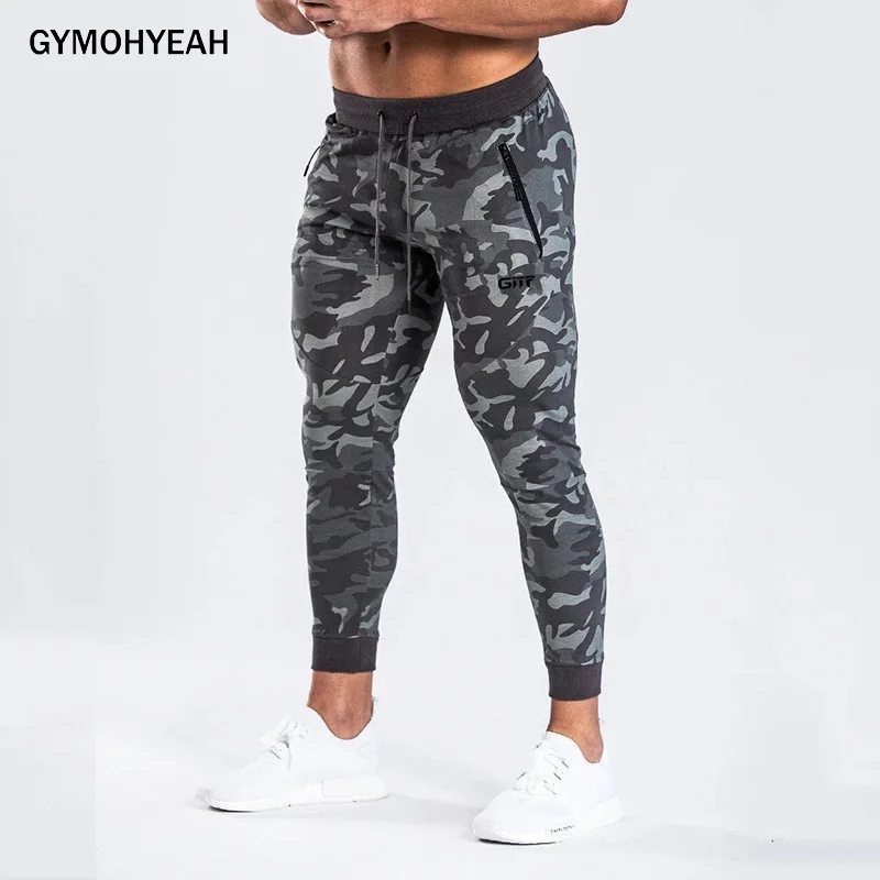 

GYMOHYEAH new Men Pants Fashion Splicing Harem Camouflage Pants Male Trousers Mens Joggers Solid Tight Pants Mens Sweatpants