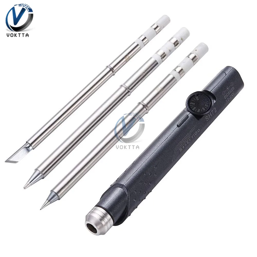 SH72 65W DC 12-24V 220-400 Degree Electric Soldering Iron Adjustable Temperature Portable Solder Welding Station iron Set Tools