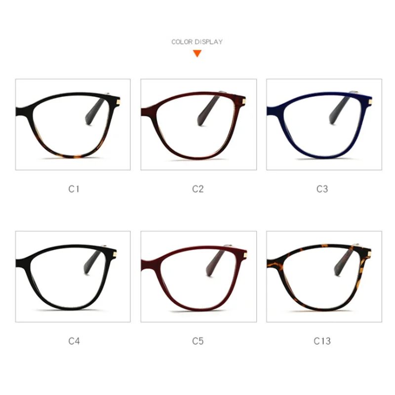 New Sexy Cat Eye Myopia Glasses Women Transparent Eyewear Brand Designer Vintage Clear Eyeglass Optical Frame Graduation Glasses