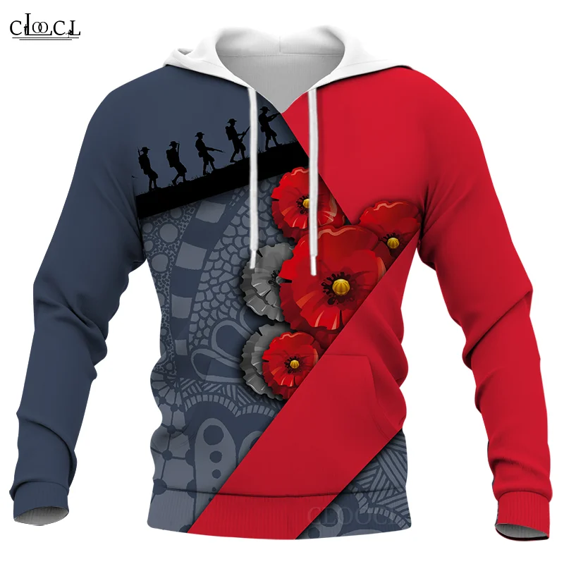 CLOOCL Newest Popular Anzac Day 3D Print Men Women Hoodie Sweatshirts Harajuku Fashion Casual Tops Drop Shipping