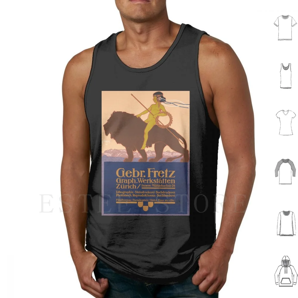 Carl Moos-Gebr.fretz , 1912 , Art Deco Poster Tank Tops Vest Cotton 1920 1930 1920s 1930s Art Art Art Art Artwork Art Design