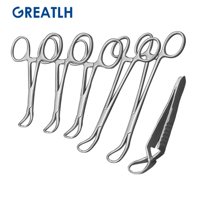 Stainless Steel Ring Closed Clamp Towel Plier9/10/11/14/16/9.5cm Eyelid Surgical Tools Surgical Towel Clamp Napkin Pliers