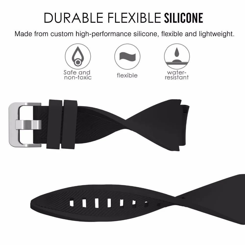 Silicone Bracelet For Amazfit GTR 47mm Wrist Strap For Xiaomi Amazfit Pace / Stratos 1 2 3 / GTR2 / GTR 2E/ GTR3 Pro  Watchband