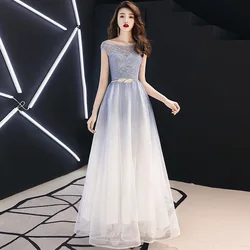 Banquet Evening Dress Female 2020 New Temperament Ladies Long Model Host Aura Queen Elegant Dress Women Daily Wear