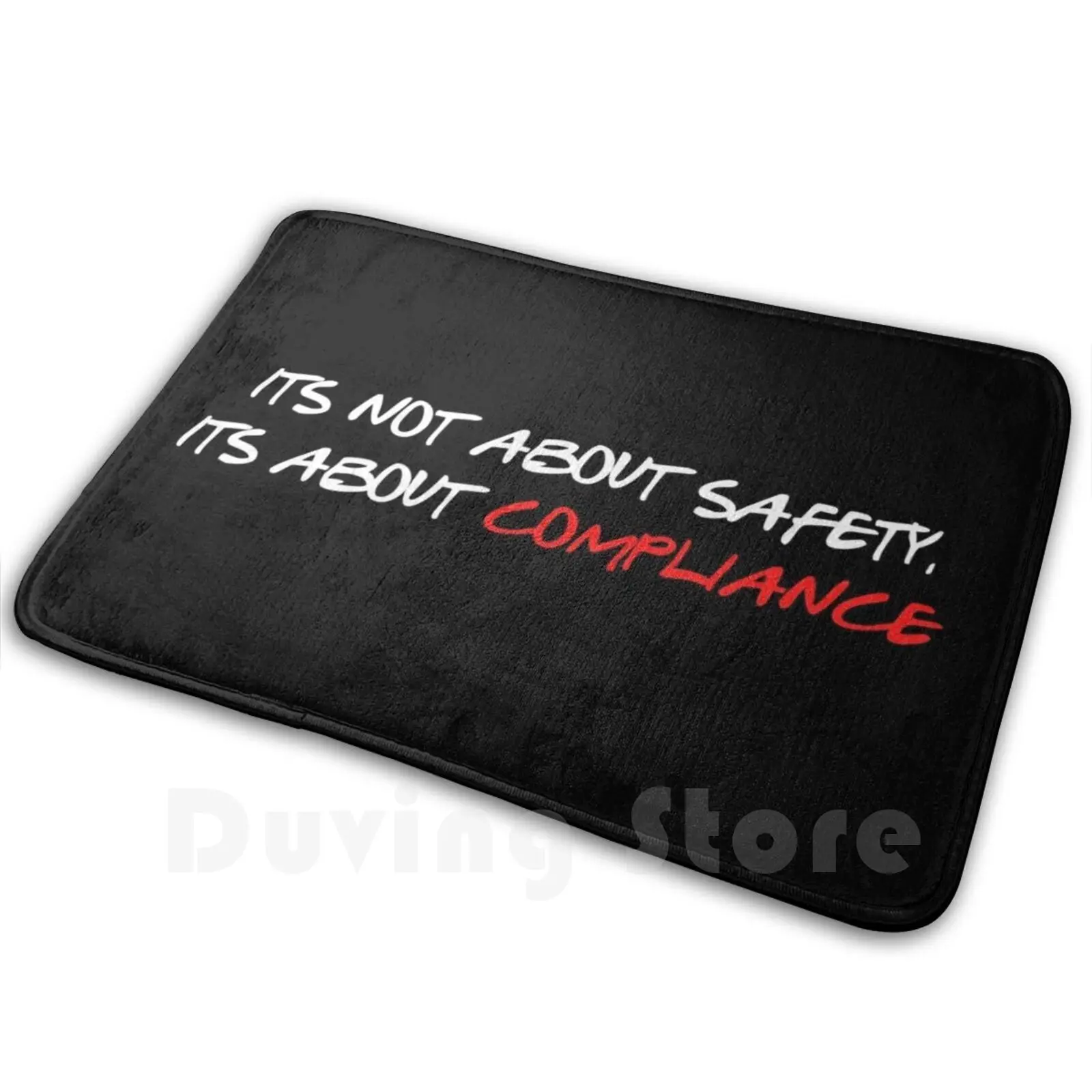 Its Not About Safety , Its About Compliance Soft Non-Slip Mat Rug Carpet Cushion Sheep 1984 Censorship Wake Up Sheeple We