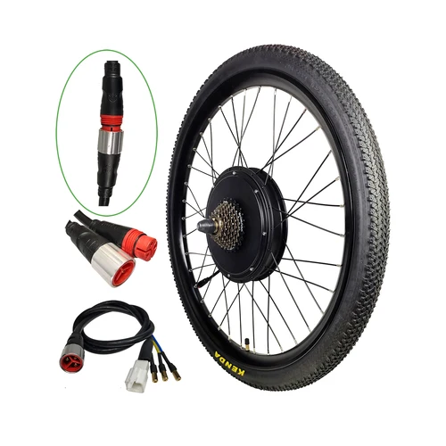 Imagen 2 del producto Kit de conversión de rueda trasera de bicicleta eléctrica, 48V, 1500W, 26 '', 27,5'', 29'', rueda de Motor de cubo de bicicleta eléctrica con pantalla a Color UKC3