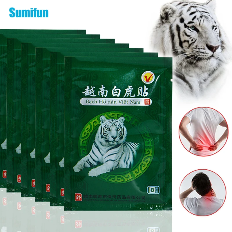 16-80Pcs Vietnamese White Tiger Plaster Muscle Sore Vietnam Warming Paste Body Neck Massager Back Pain Patch Arthritis Stickers