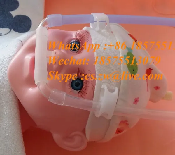 CPAP Nasal Catheter For pediatric Neonates Cpap Nasal Congestion Set Tube With Baby Cap Infant Nasal Congestion