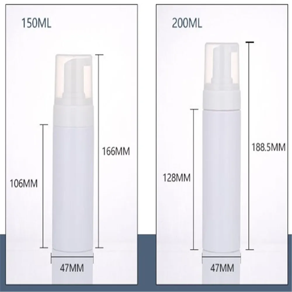 Portable Foam Bottle Empty Pump Transparent Bottle Lotion Lotion Dispenser Hot koop Refillable Bottles 100/120/150/200/250ml