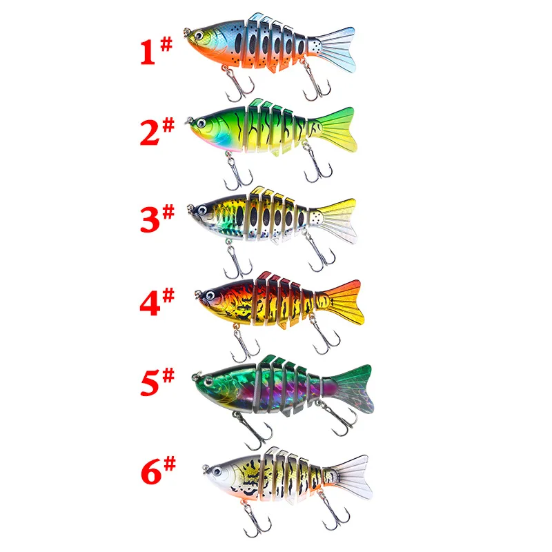 10cm 15.6g Wobblers Pike Fishing Lures Artificial Multi Jointed Sections Artificial Hard Bait Trolling Pike Carp Fishing Tools