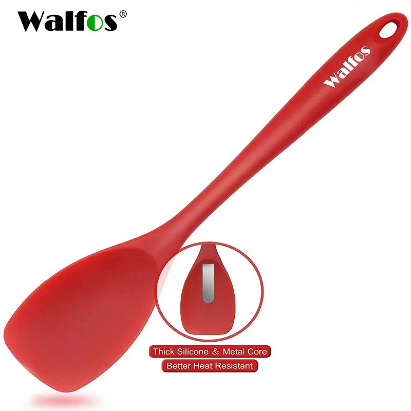 

WALFOS Silicone Cooking Spoon Heat Resistant Non-Stick Spatula Pan Turner Shovel Cake Cream Scraper Cookware Kitchen Accessories