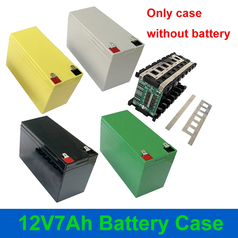 12V 7Ah Battery Case 18650 3x7 Holder 3S25A 3.6V BMS for DIY 12V7Ah Box 12V 12.8V 8Ah 12Ah Lithium LiFePO4 for Energy Storage