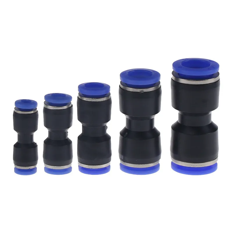 Pneumatic Fittings Fitting Plastic Connector PU 4mm 6mm 8mm 10mm For Air water Hose Tube Push in Straight Gas Quick Connection