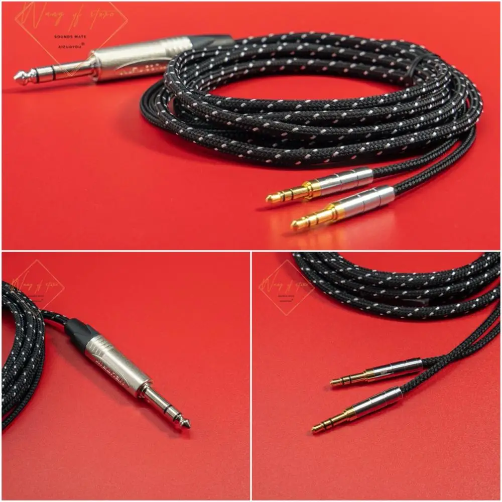 Hifi Balanced Audio Cable For Beyerdynamic T1 T1 II T1 III 2nd 3rd Headphone Neutrik 6.3mm 6.35 mm 1/4