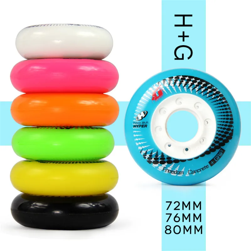 100% Original 84A SEBA Hyper +G GRIP Concrete Inline Skates Wheel Roller Skate FSK Slalom Braking wheel [72mm 76mm 80mm]