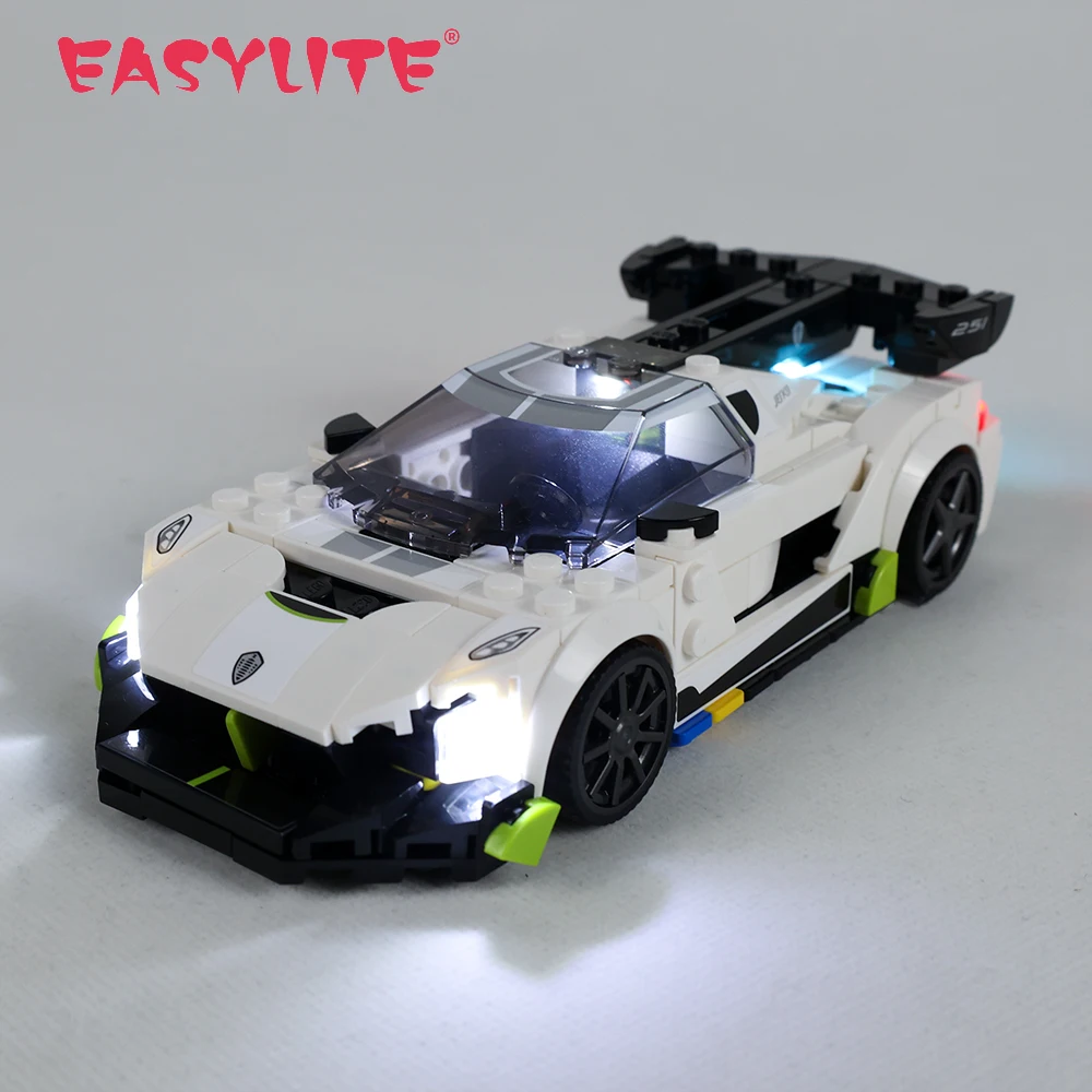 LED Light Set For 76900 Koenigsegg Jesko Speed Champions Toys Building Blocks Bricks Only Lighting Kit NOT Include The Model