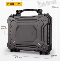 Tactical Gun Pistol Anti-lock Protective Box Safe Shooting Gun Case Waterproof Hard Case Tools Camera Headset Computer