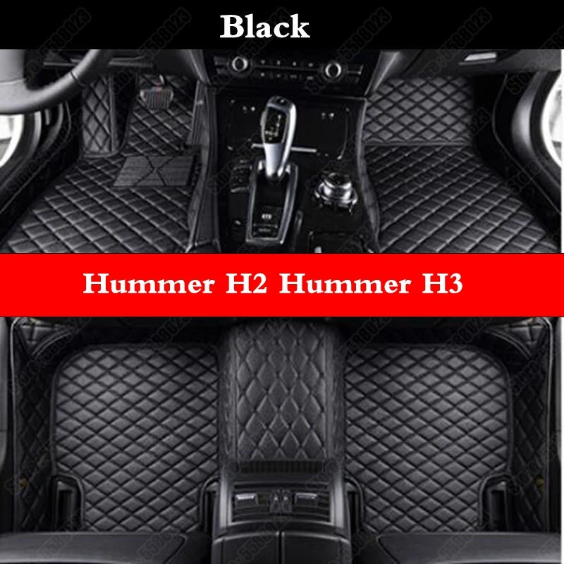 

Car Foot Mats for Hummer H2 Hummer H3 All Weather Leather Luxury Suv Cars Floor Mat Rugs Custom Made Best Auto Carpet Cover Pads