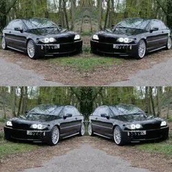Fits for BMW E46 Cotton Angel Eyes LED SMD White 2Door Coupe  Convertible Facelift