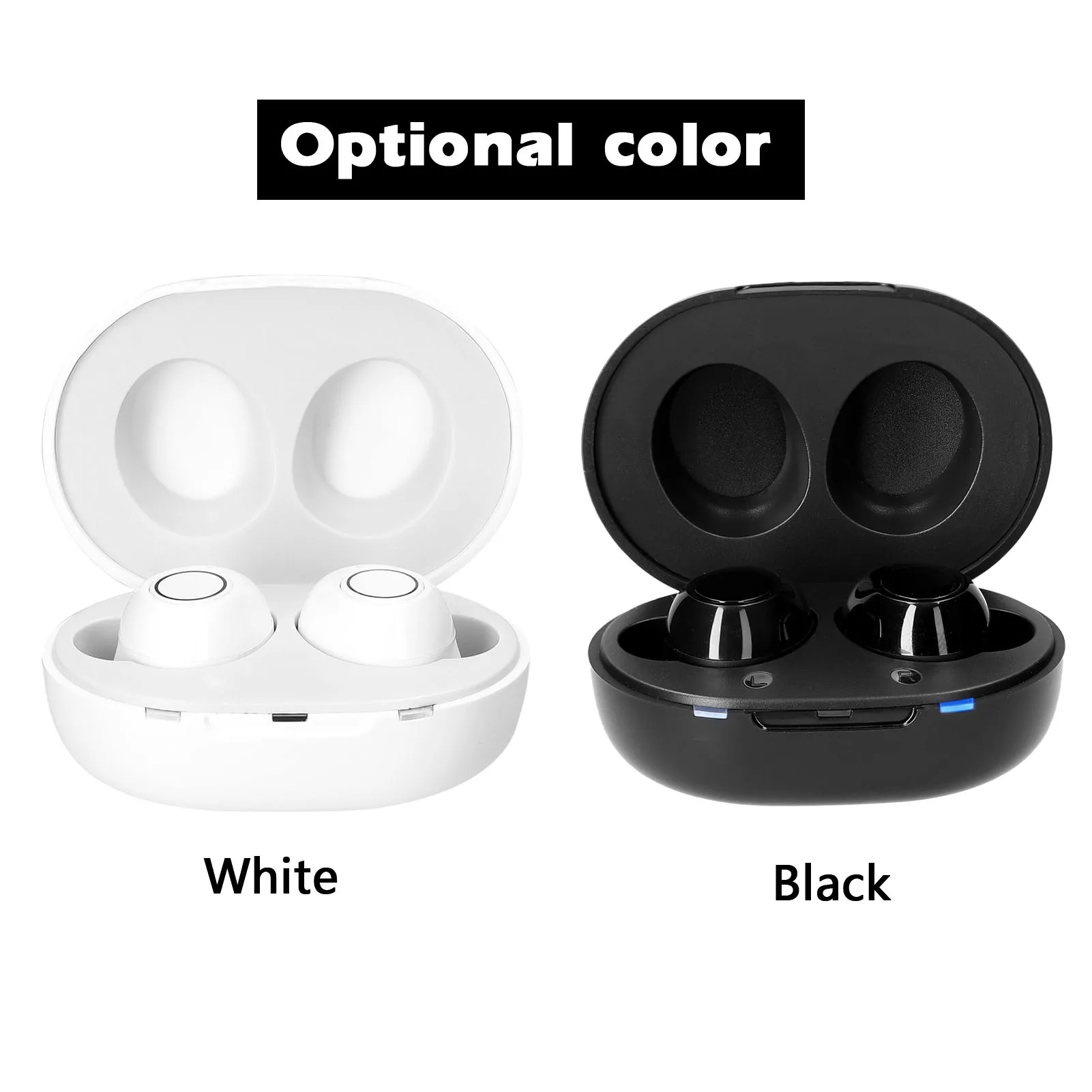 Mini Hearing Aid Rechargeable Hearing Device Digital Volumes Control Ear Sound Amplifier with Recharging Base and USB Cable