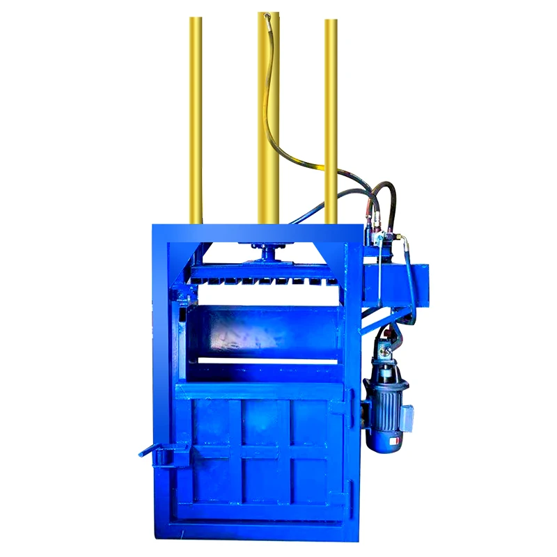 

10T Single-Cylinder Press Hydraulic Baler Vertical Small Waste Woven Bag Plastic Bottle Paper Metal Machine Straw Baler