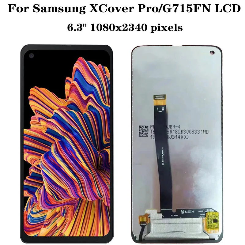 AAA+ Quality LCD For Samsung  X Cover Pro G715FN LCD Display Touch Screen Digitizer Assembly Xcover Pro SM-G715F SM-G715