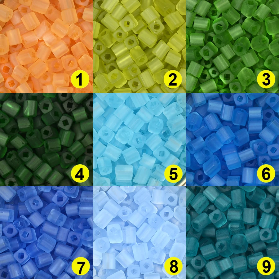 Approx.4mm Transpent Cube Beads Loose Charms Czech Glass Beads for Beads Bracelet Necklace Jewelry Making Diy Accessories