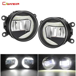 2in1 Fog Light Assembly Car LED Fog Driving Light DRL 12V For Subaru Forester WRX STI BRZ Outback Impreza Legacy XV Justy Levorg