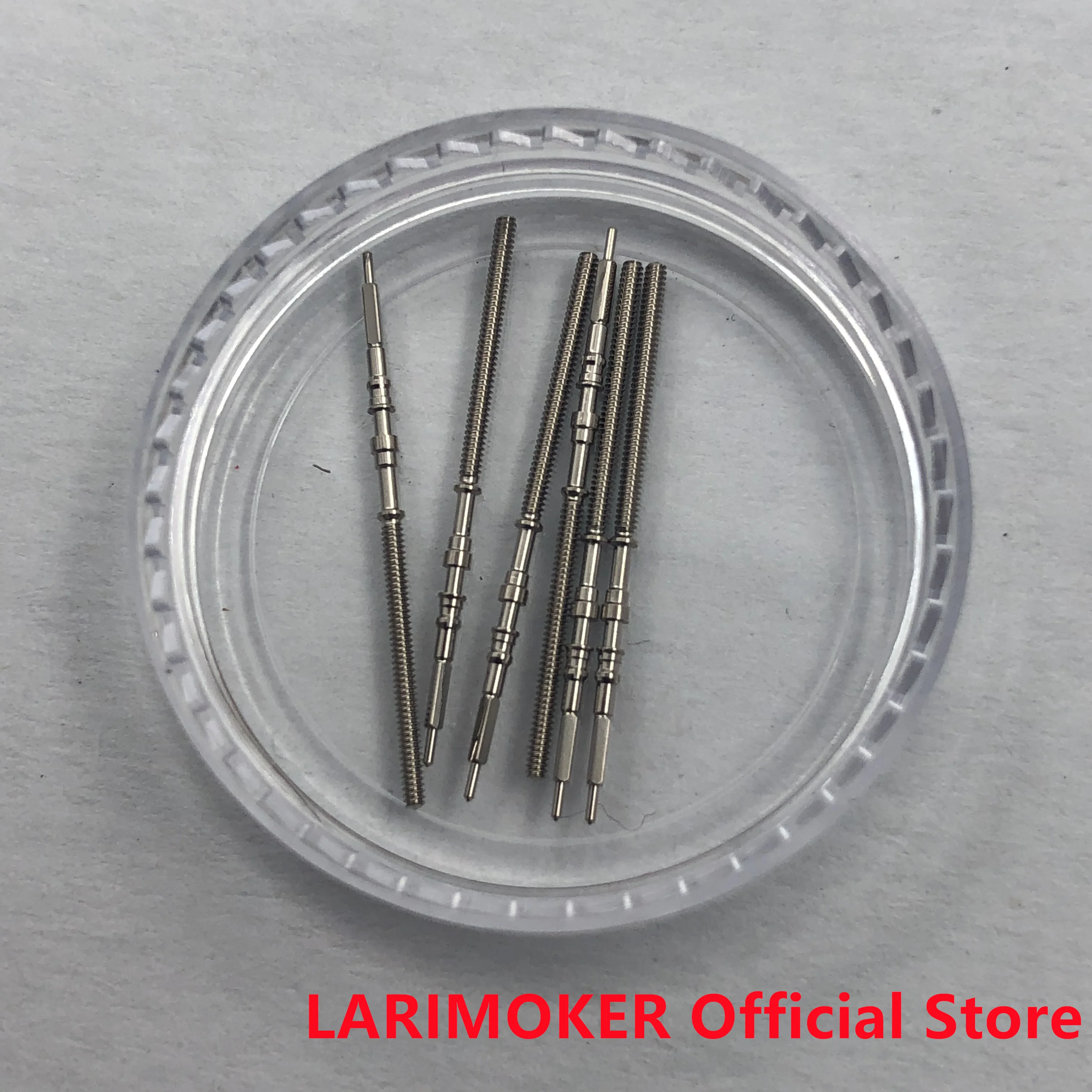 LARIMOKER Suitable NH Series Movement Watches Steel Stem Rod Crown Gear Watches Parts NH34 NH35 NH36 NH37  NH38 NH39