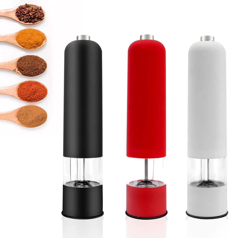 Electric Grinder Salt Pepper Grinder Ceramic Core Sesame Spice Grinder Gadget Household Kitchen Tool Barbecue Accessories