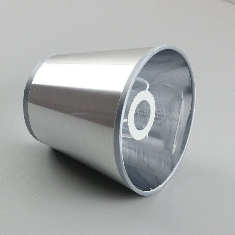 

Современные хромированные светоотражающие абажуры, модные абажуры из ПВХ для освещения, зажим / отверстие E14 3 см