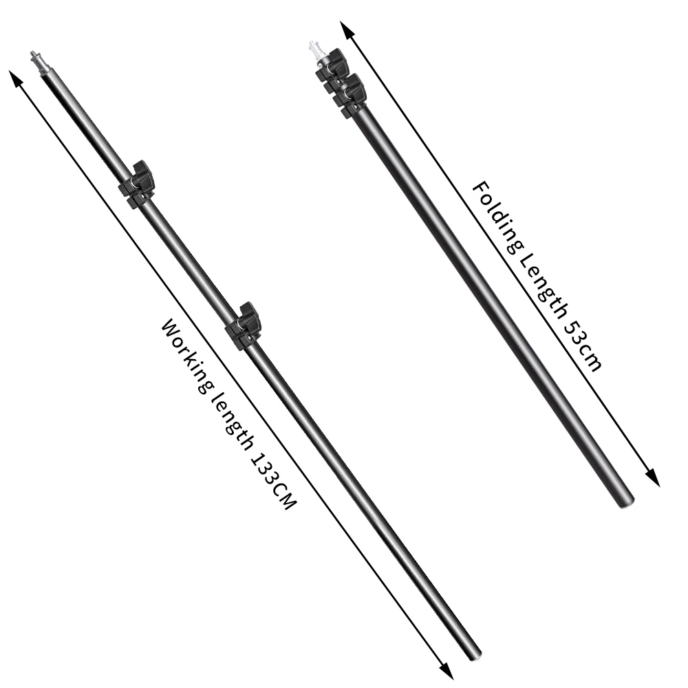 Phone Tripod C Stand for Photo Studio 2M with 1.4M Crossbar Boom Arm Sandbag Supporting Photography Phone Flash Video Record