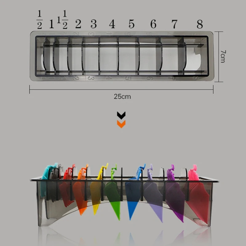 ワールためベース収納ボックスバリカントリマー制限櫛ガイド櫛理髪ツールガイドコーム