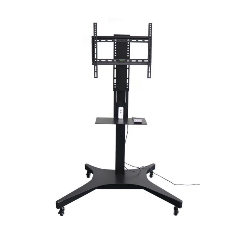 

110V-240V Mobile TV Cart Stand 42-70 Inch TV Lift Type TV Stand 360 Degree Rotatabl