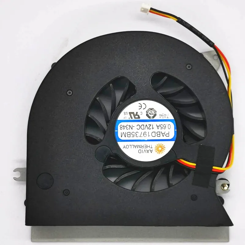 

New and Original CPU fan for MSI MSI GT72 GT72S GT72VR 6QD 6RD MS-1781 MS-17 CPU cooling fan cooler PABD19735BM 3pin 0.65A 12VDC