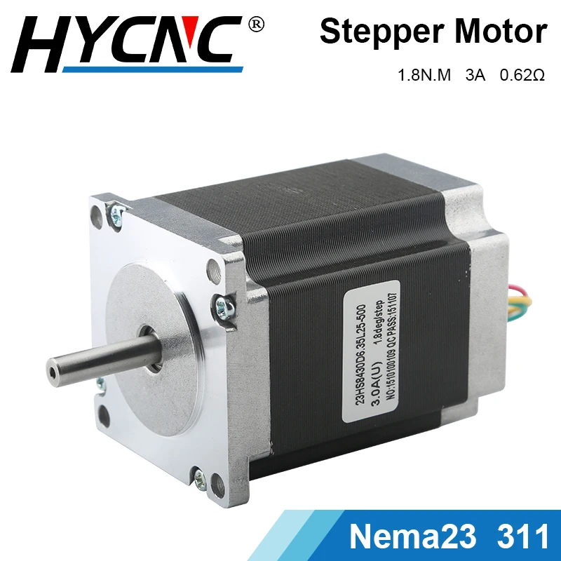 

Nema23 Stepping Motor 98x56mm 3A 1.8N, 4-Lead 57 311 Series Motor Shaft Diameter 6.35mm 8mm, CNC Engraving And Milling Machine