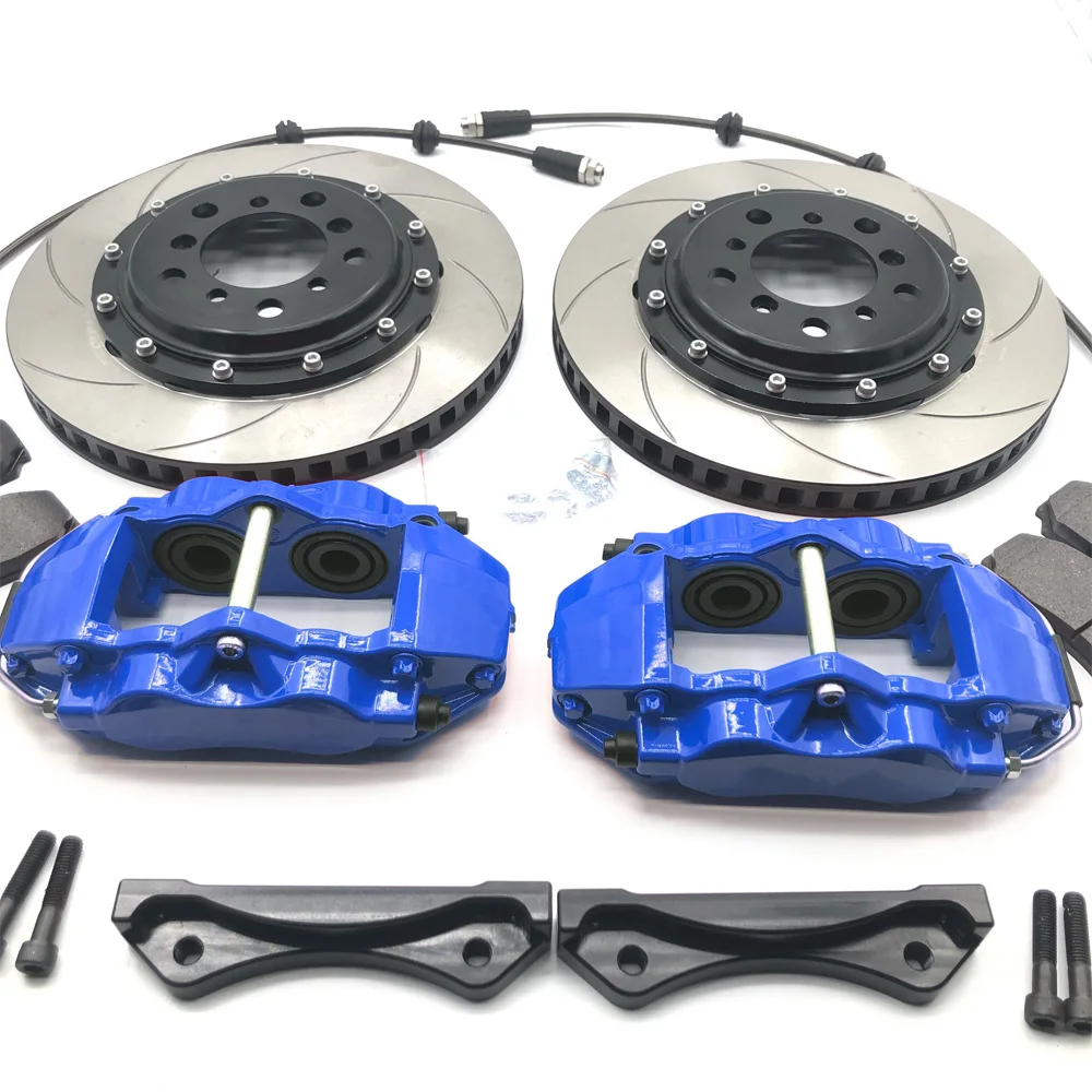 

Jekit Chrysler Front Wheel Brake Accepts JK9200 Caliper Modified Upscaled Four Piston Set with 330/355x28 Rotors for 17/18 inch