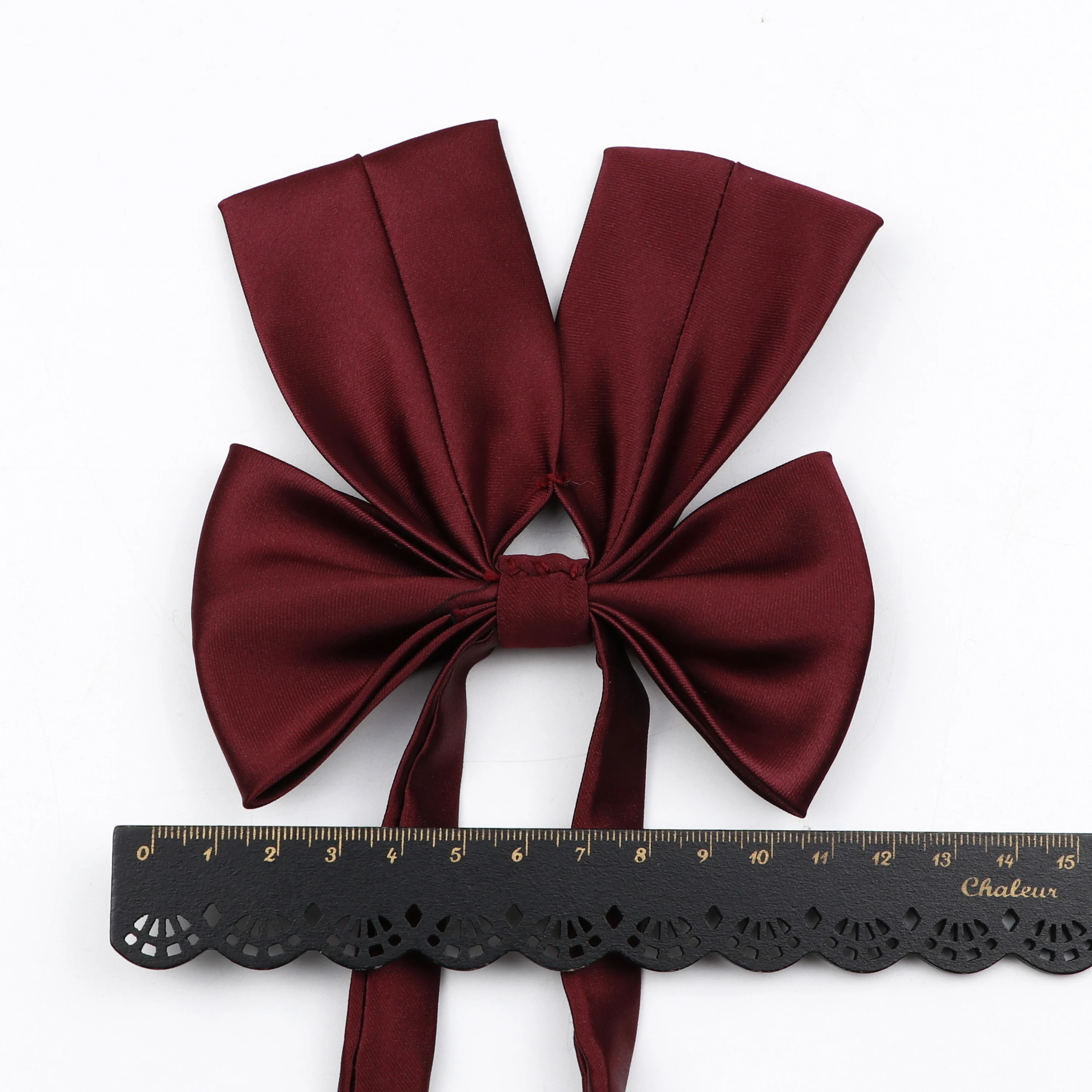 ربطة عنق ملونة عتيقة للنساء والفتيات ، ربطة عنق ، لون سادة ، أنيقة ، صناعة يدوية ، قميص بسيط ، طوق ، إكسسوارات #5