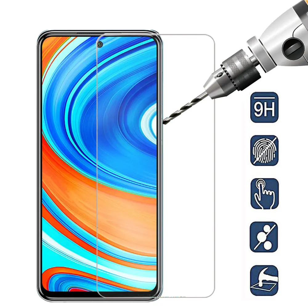 Untuk Xiaomi Redmi Note 9 Pro Kaca Di Xiomi Redmi Note9 Catatan 9 Pro Max 9S Note9s Cover Kaca pelindung Pelindung Layar