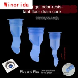 Toilet Sewer Toilet Floor Drain Deodorant Core Washing Machine Floor Drain Deodorant Anti - Overflow Silicone Core Household