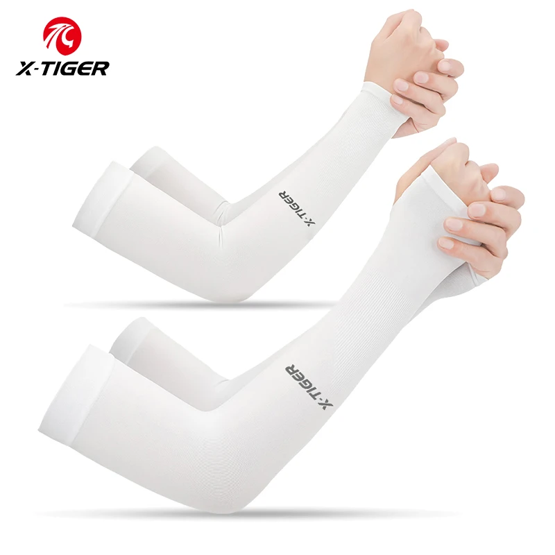 X-TIGER Radfahren Arm Ärmel Eis Stoff Anti-UV Sonnencreme Laufen Radfahren Ärmel Outdoor Sport Radfahren Arm Wärmer Männer Frauen
