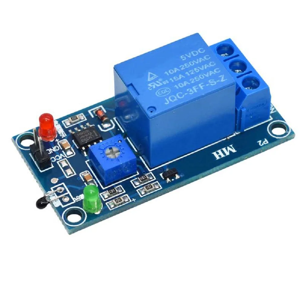 5pcs DC5V 1 canale modulo relè termistore sensore termico sensore di temperatura