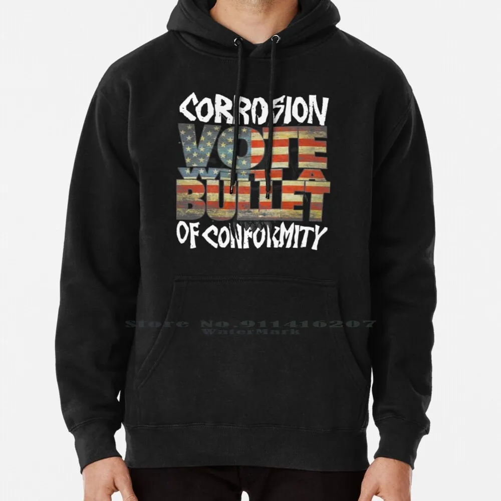 Corrosion Of Conformity Vote With A Bullet Hoodie Sweater 6xl Cotton Corrosion Conformity Band Music Heavy Stoner Doom Thrash