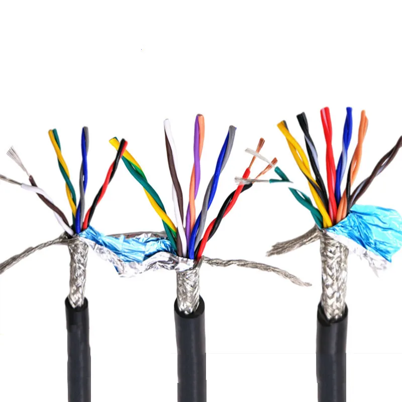 1M 20AWG 22AWG 10 core 12 core 14/16/20- core meter 485 communication signal wire RVSP pure copper twisted pair shielded wire