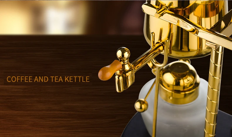 Belgischer Kaffee-Siphon-Topf, Zubehör, belgisische Kaffeemaschine, Handtopf für Kaffee/Tee, belgischer Topf, Zubehör, belgische Alkohollampe – Detail 2