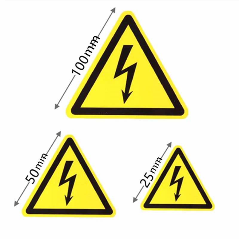 Danger Notice Safety Sticker Car Sticker Vinyl Waterproof Decal Bike Bumper Electric Warning Danger Sign Machine Tags Sticker