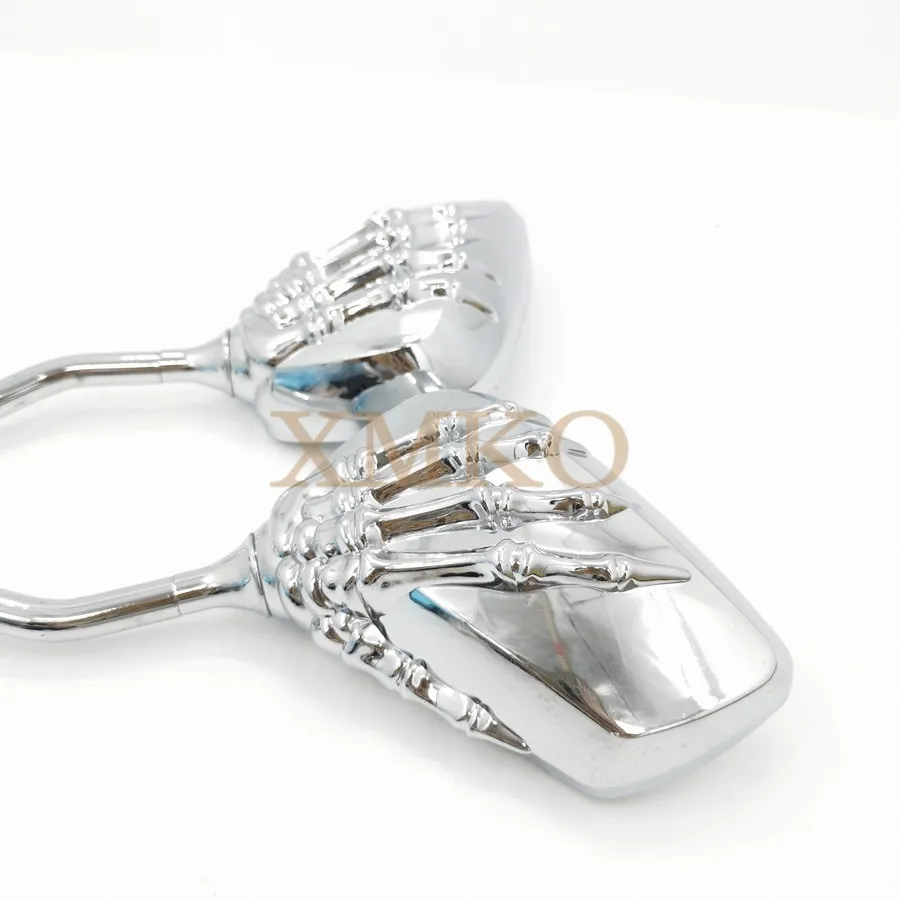 Citycoco Reflector Rear View Mirror Ghost Skeleton Hand Mirror Chromium Plating Reverse Mirror For Electric Scooter Mirror