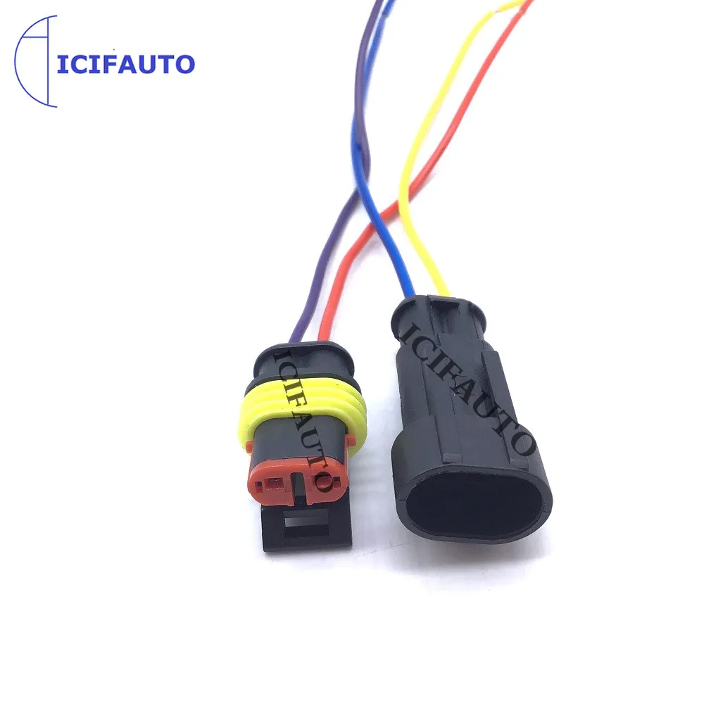 

2 Pin Way Waterproof Male Female Electrical Connector Wire Harness Plug Pigtail with cable For Car Motorcycle Scooter Marine