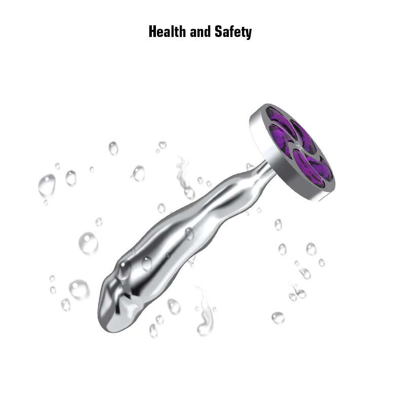 Big Crystal Anal Toys Butt Plug Stainless Steel Anal Plug Sex Toys for Women Adult Sex Products Plug Anal Beads